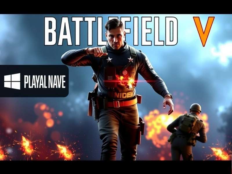 Battlefield V गेम कवर - WWII थीम