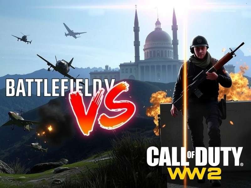 Battlefield V and Call of Duty WWII comparison visual