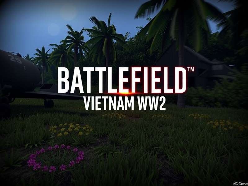 Battlefield Vietnam WW2 Mod gameplay screenshot showing soldiers in jungle environment