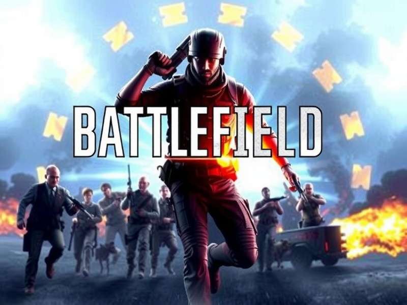 Official Battlefield V Game Poster showing soldiers in WW2 setting