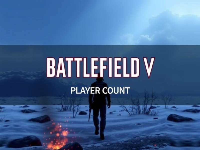 Battlefield V Steam player count chart showing trends over time