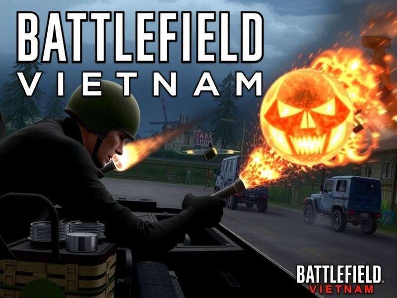 Battlefield Vietnam gameplay scene showing soldiers in jungle