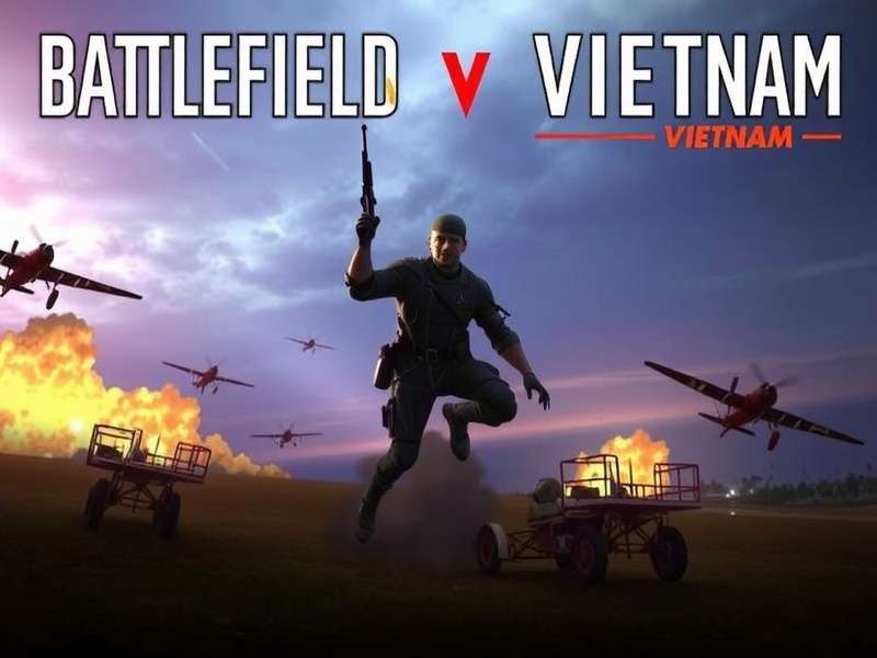 Battlefield Vietnam helicopter combat over jungle map