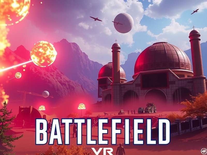 A soldier wearing a VR headset immersed in a Battlefield V gameplay scene