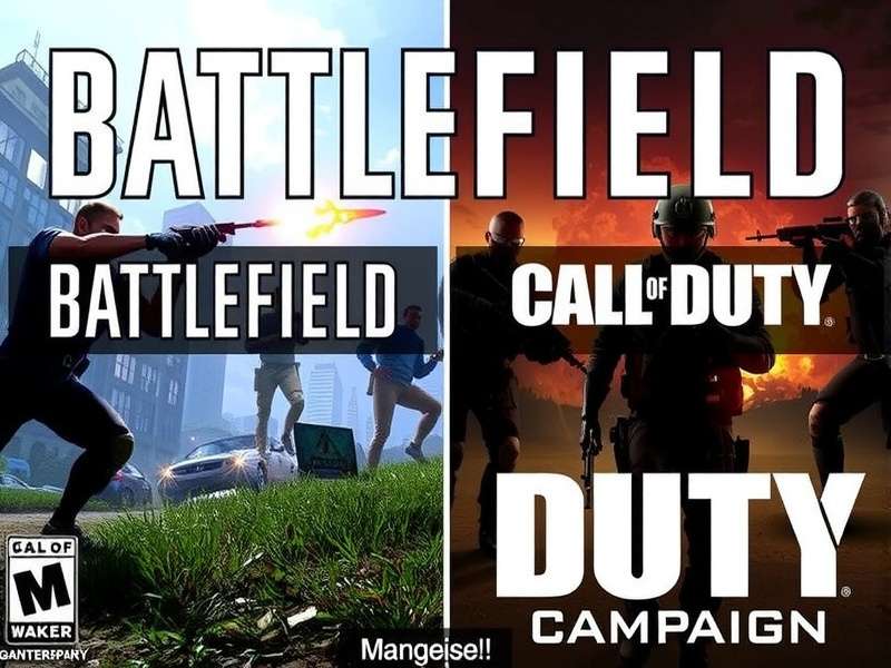 Battlefield V and Call of Duty WWII soldiers facing off
