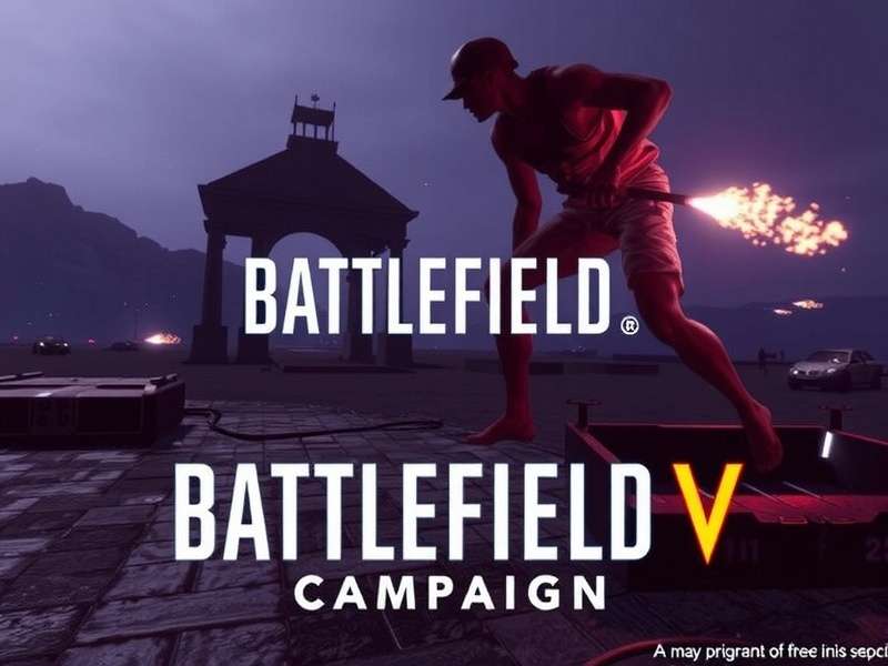 Battlefield V War Stories promotional art showing a soldier in a snowy landscape