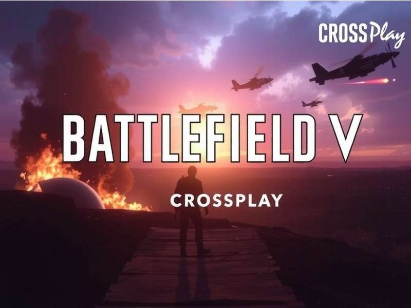 Battlefield V Crossplay action showing soldiers from different platforms fighting together