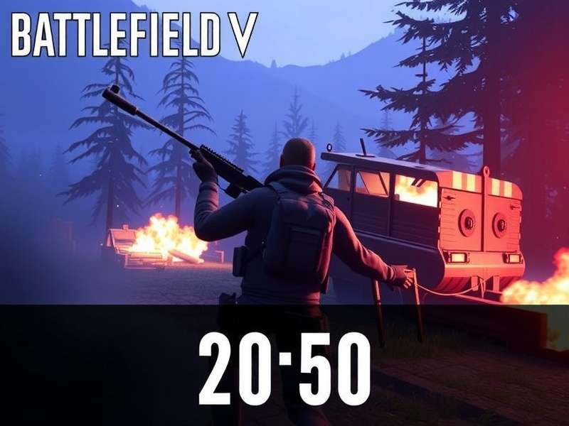 Battlefield V live player count dashboard showing real-time statistics