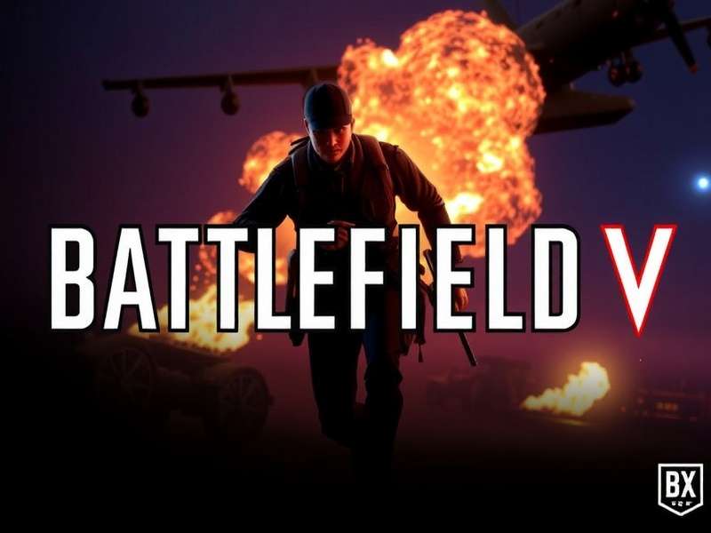 Battlefield V gameplay on a high-end PC with detailed graphics settings visible