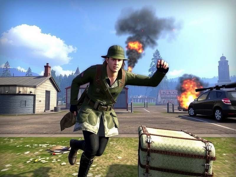 Battlefield V exclusive gameplay screenshot showing dynamic weather and lighting