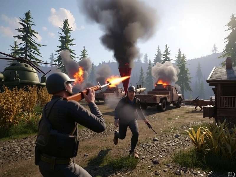 Battlefield V gameplay screenshot showing soldiers in combat