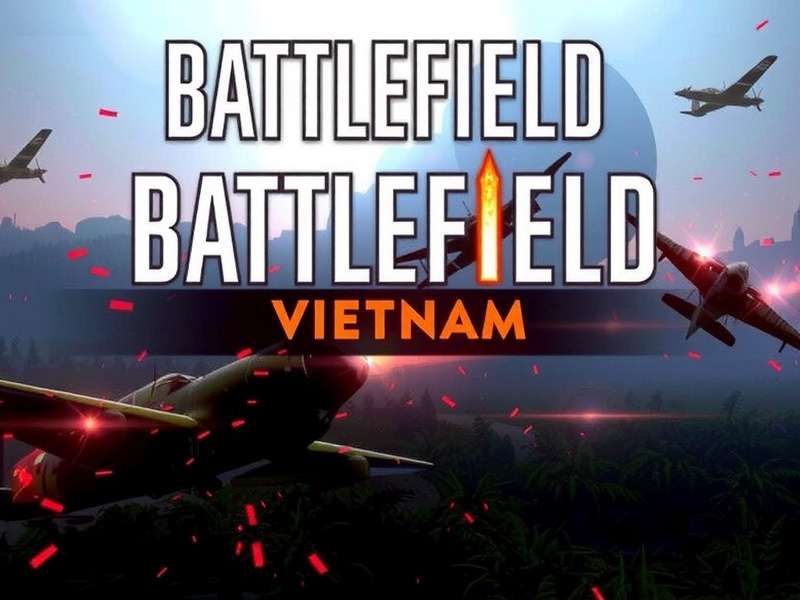 Battlefield Vietnam gameplay screenshot showing jungle warfare with helicopters and soldiers
