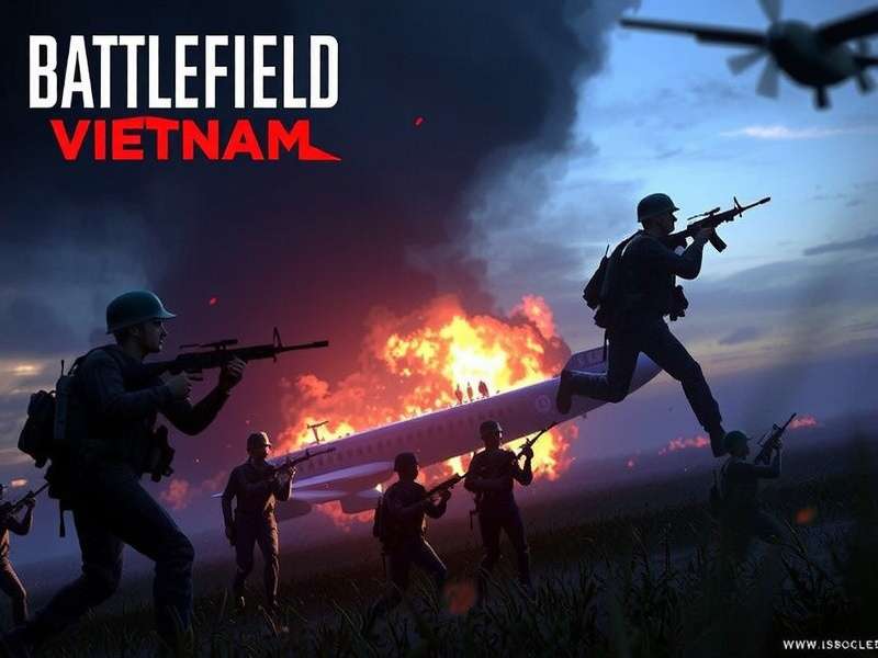 Battlefield Vietnam Game - Jungle warfare helicopter assault scene