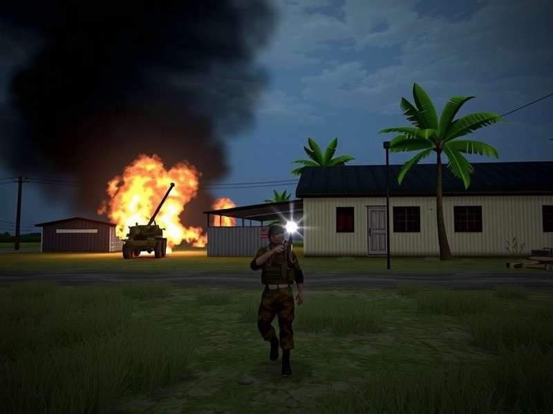 Battlefield Vietnam Patch 1.3 download hero image showing jungle warfare with Indian server optimizations