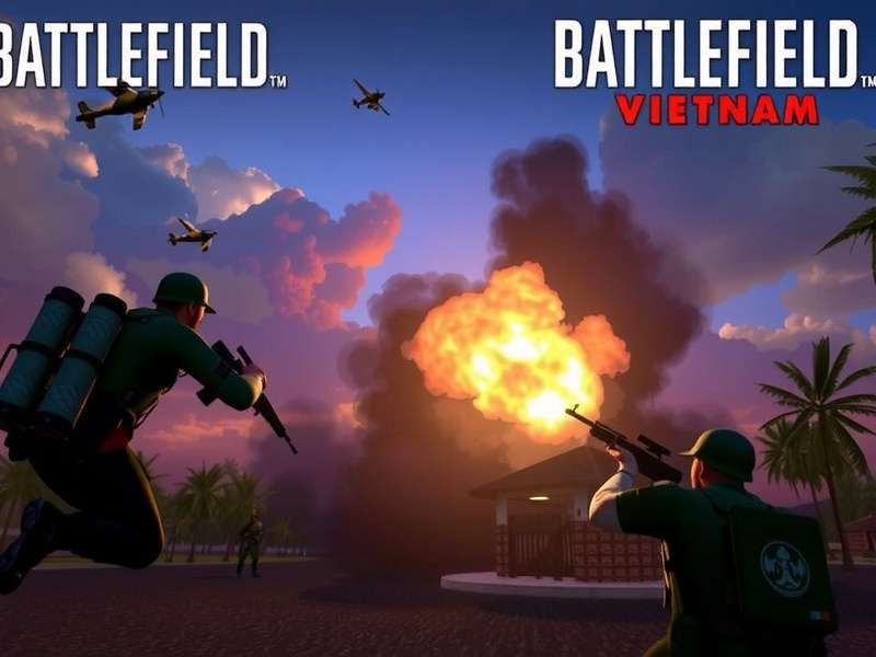Battlefield Vietnam Remake – jungle warfare scene with helicopters and soldiers