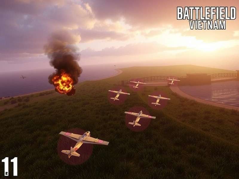 Napalm strike in Battlefield Vietnam