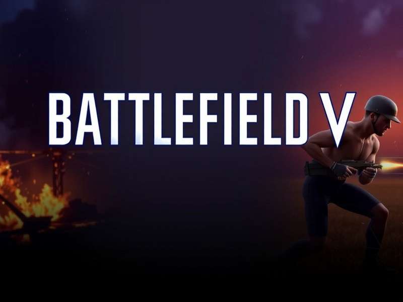 Battlefield V gameplay action scene with soldiers and explosions